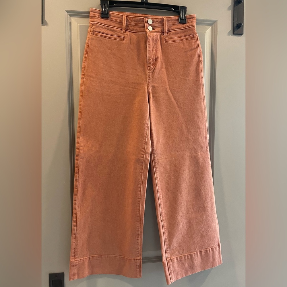 Ann Taylor Wide Leg Crop Jeans